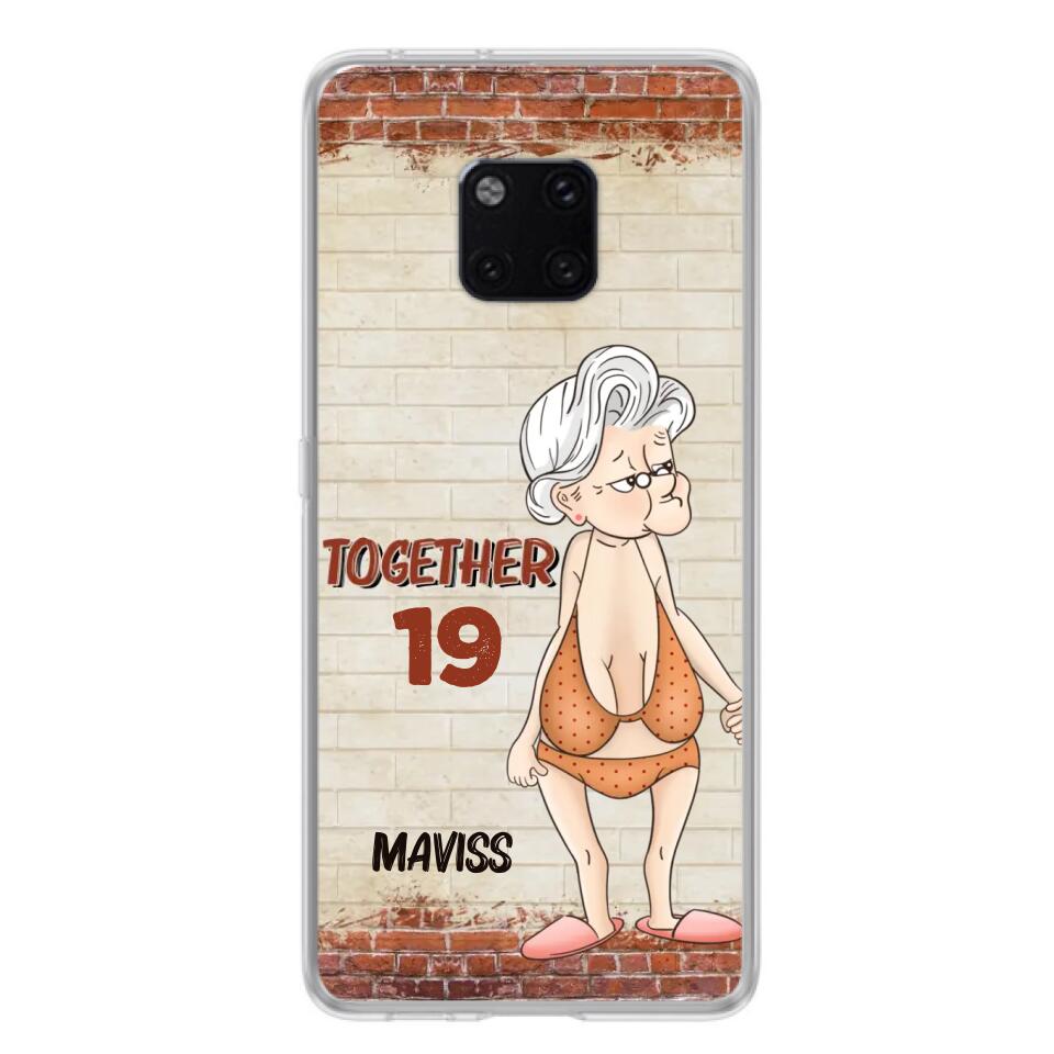 Custom Personalized Old Couple Phone Case - Gift Idea For Old Couple - Gift For Him/Her - Case For Xiaomi, Oppo And Huawei