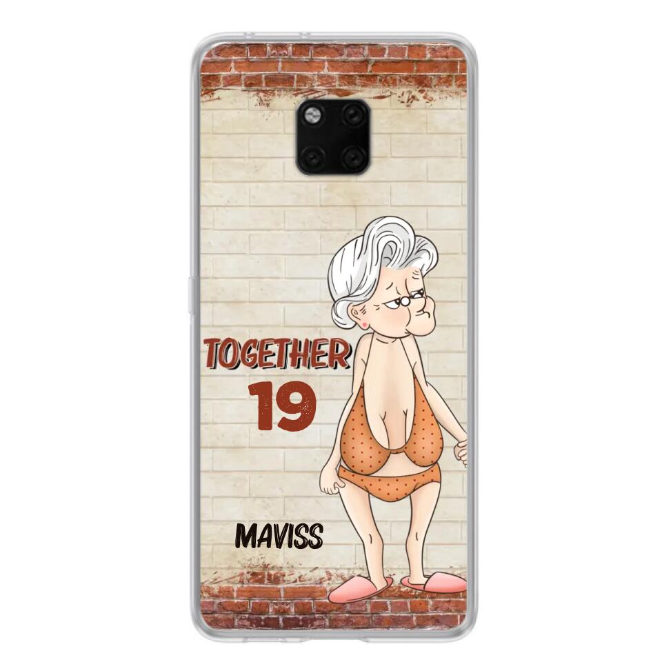 Custom Personalized Old Couple Phone Case - Gift Idea For Old Couple - Gift For Him/Her - Case For Xiaomi, Oppo And Huawei
