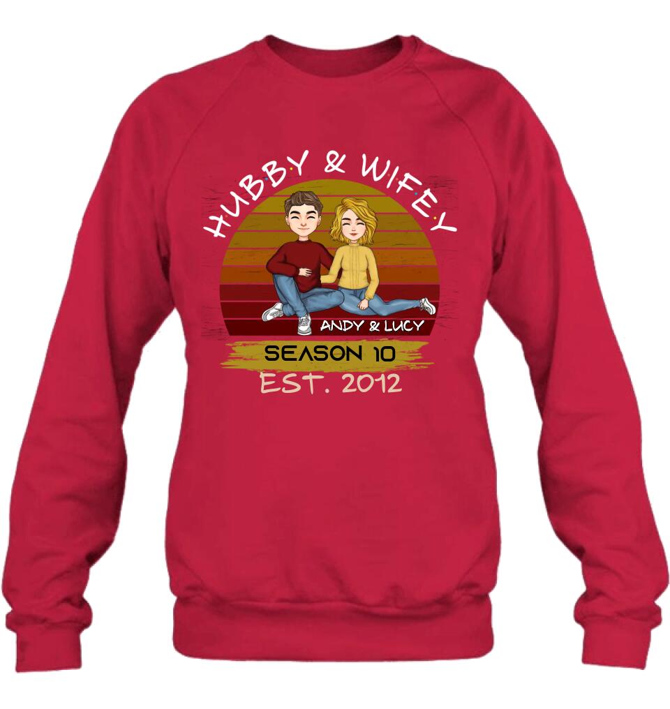 Personalized Couple Shirt - Gift Idea For Couple/Mother's Day Gift From Husband - Hubby & Wifey
