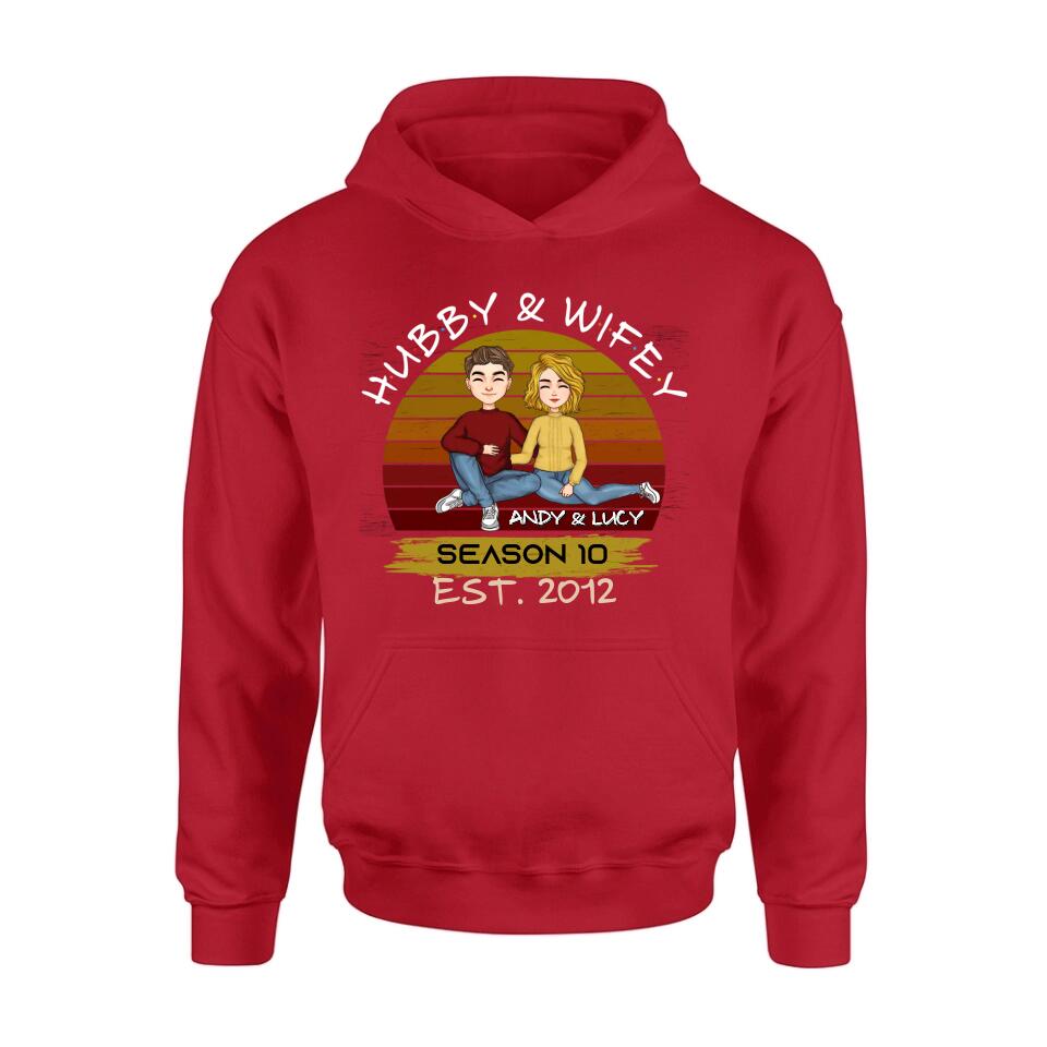 Personalized Couple Shirt - Gift Idea For Couple/Mother's Day Gift From Husband - Hubby & Wifey