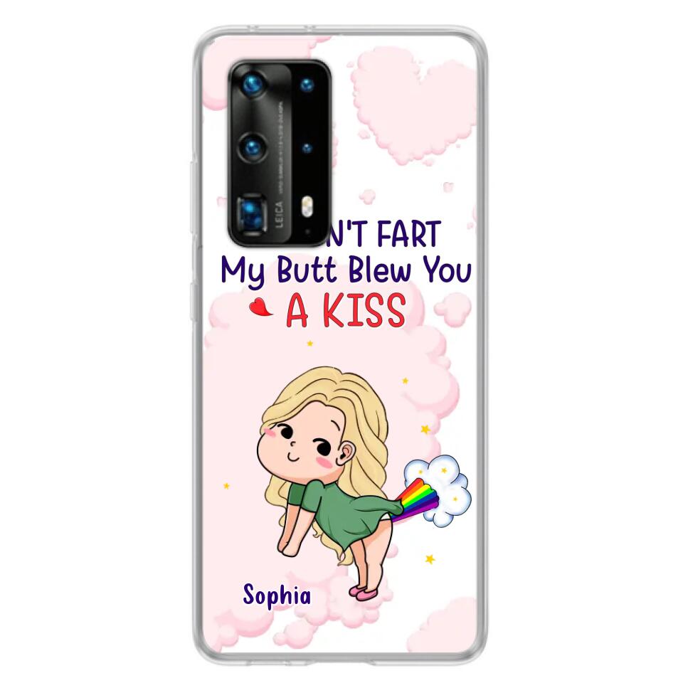 Personalized Fart Couple Phone Case - Funny Valentine's Day Gift For Couple - I Didn't Fart My Butt Blew You A Kiss - Case For Xiaomi, Oppo And Huawei