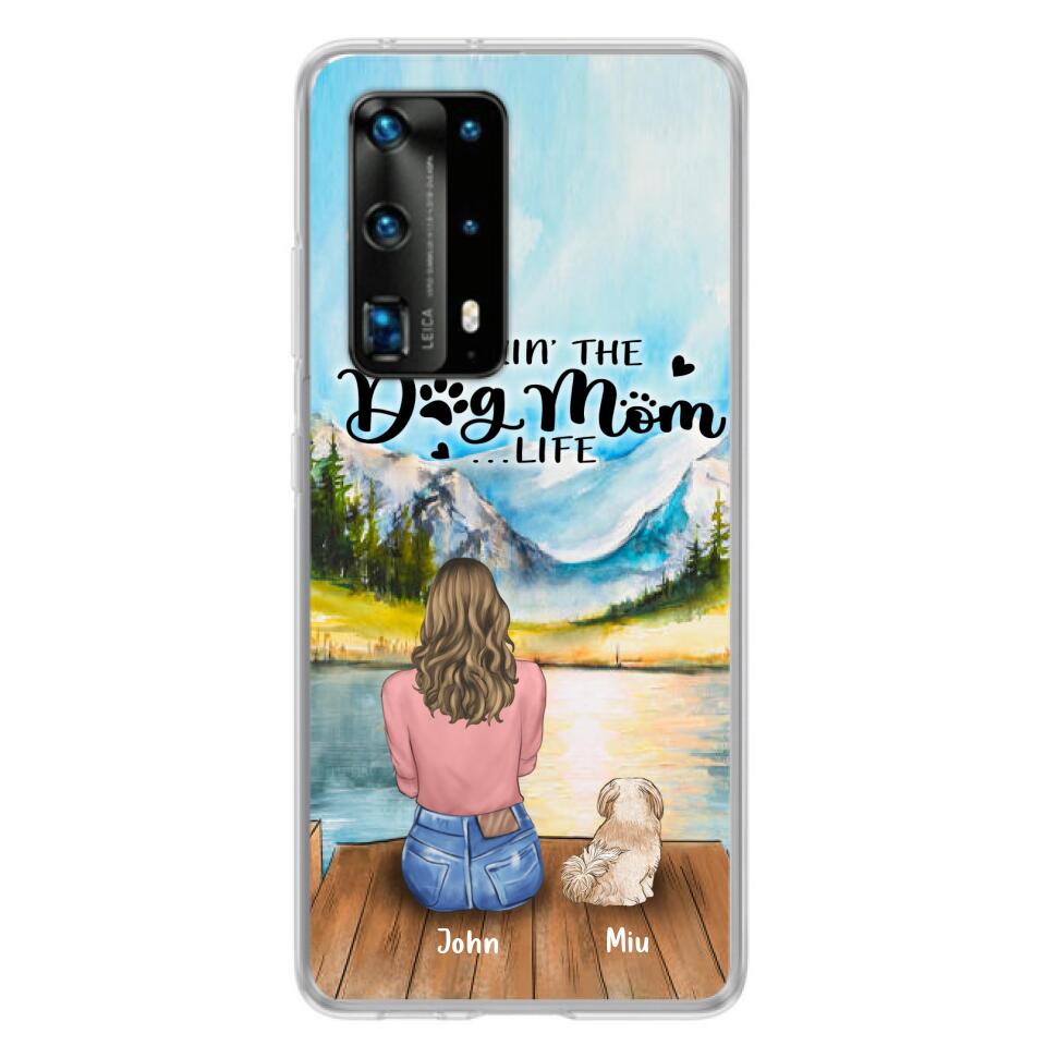 Personalized Dog Mom Phone Case - Gifts For Dog Lover With Up to 7 Dogs - Rockin' The Dog Mom Lifess