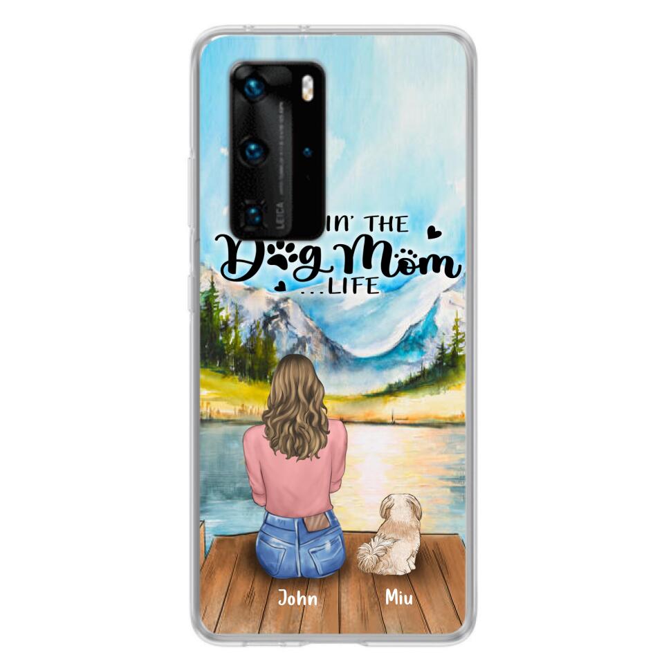 Personalized Dog Mom Phone Case - Gifts For Dog Lover With Up to 7 Dogs - Rockin' The Dog Mom Lifess