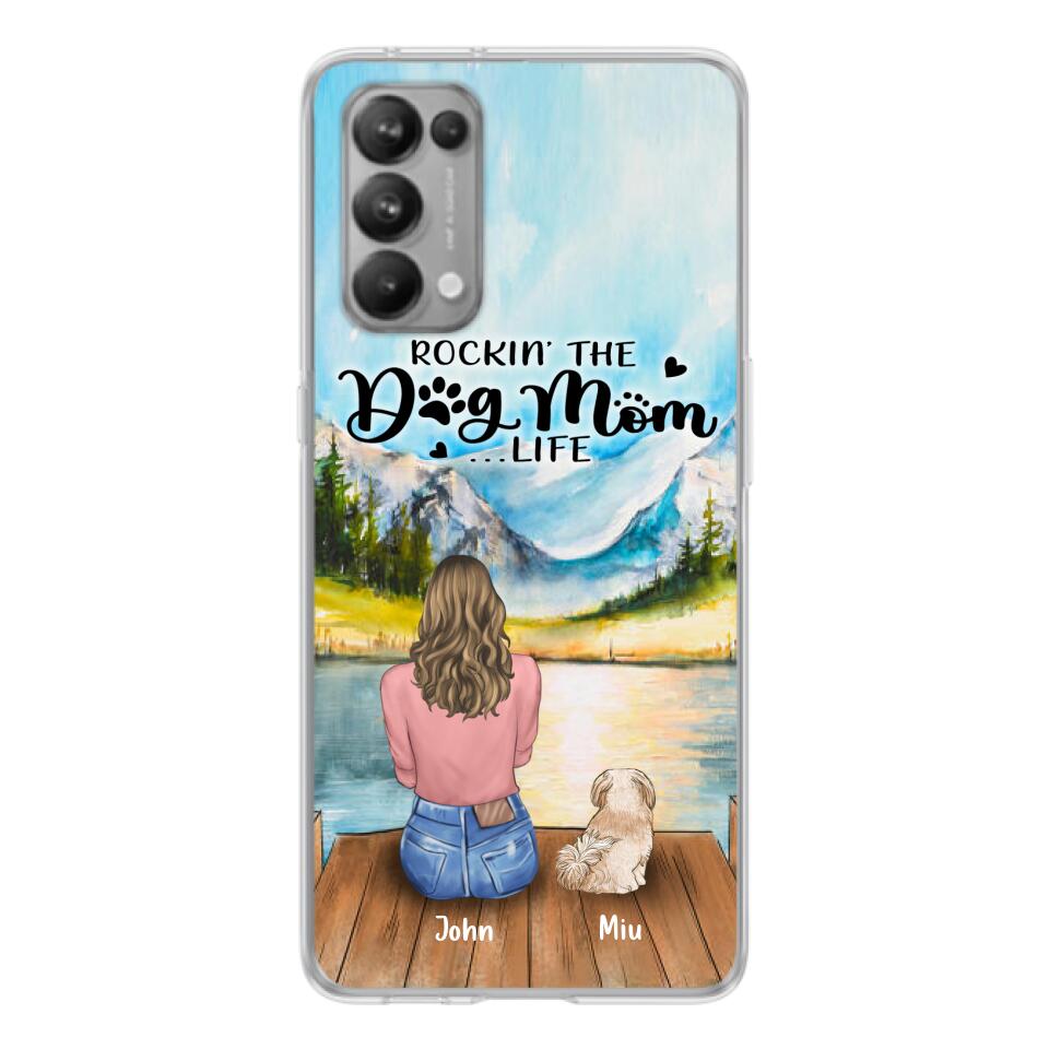 Personalized Dog Mom Phone Case - Gifts For Dog Lover With Up to 7 Dogs - Rockin' The Dog Mom Lifess