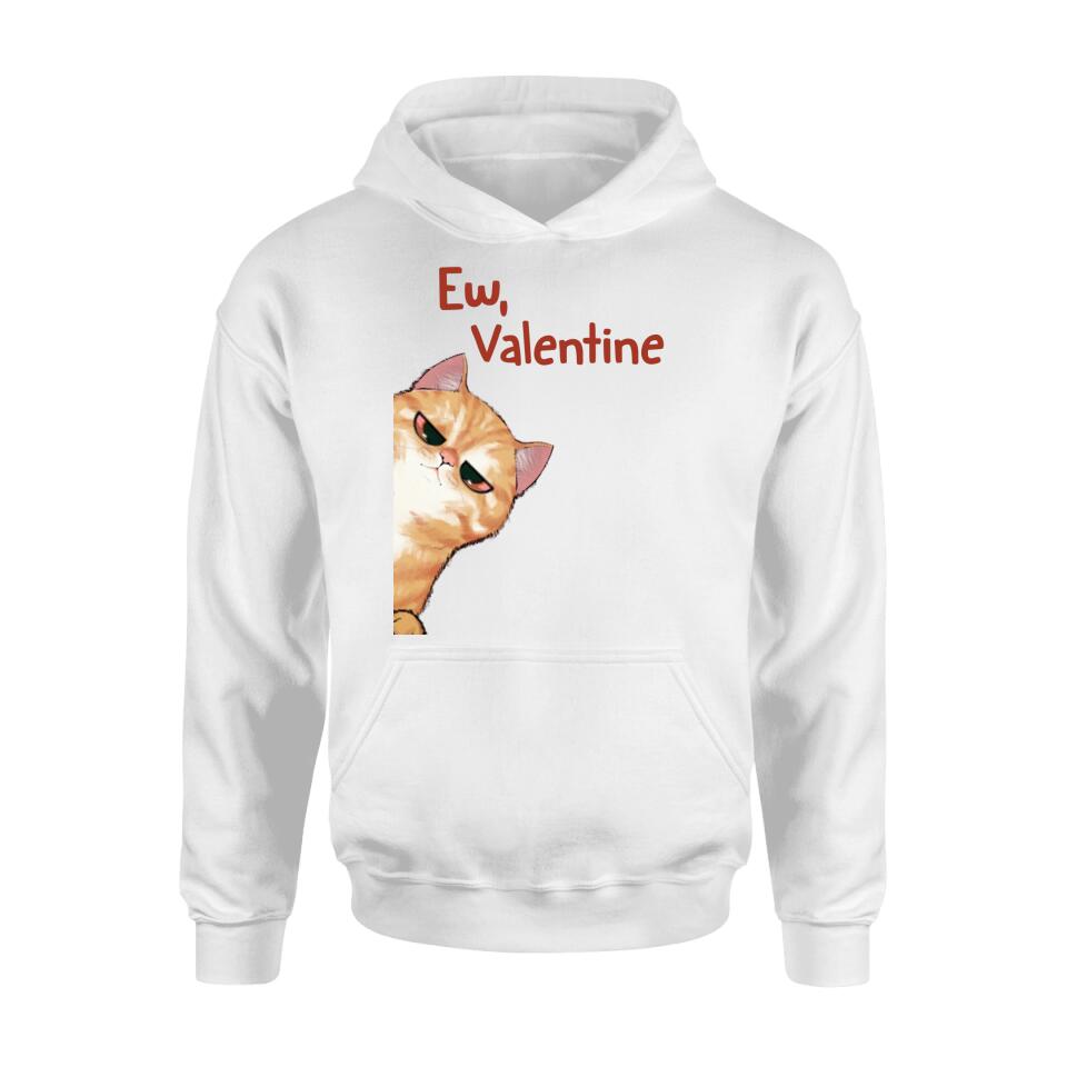 Personalized Valentine Dog/Cat T-shirt/Long Sleeve/Sweatshirt/Hoodie - Up to 4 Pets - Valentine's Day Gift For Cat & Dog Lover, Pet Owner - Ew, Valentine