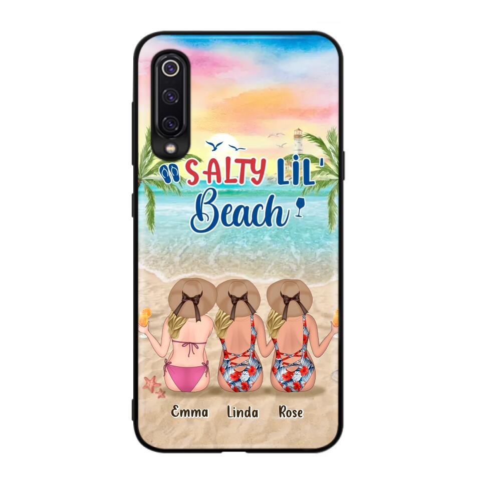 Personalized Beach Girls Phone Case - Up to 3 Girls - Gift Idea For Friends/Sisters - Salty Lil' Beach - Case For Xiaomi, Oppo And Huawei