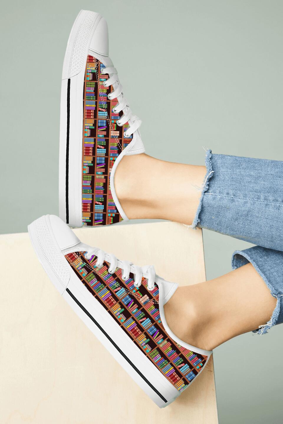 Book Men/Women Low Top Sneakers - Gift Idea For Book Lovers