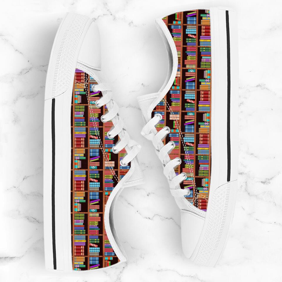 Book Men/Women Low Top Sneakers - Gift Idea For Book Lovers