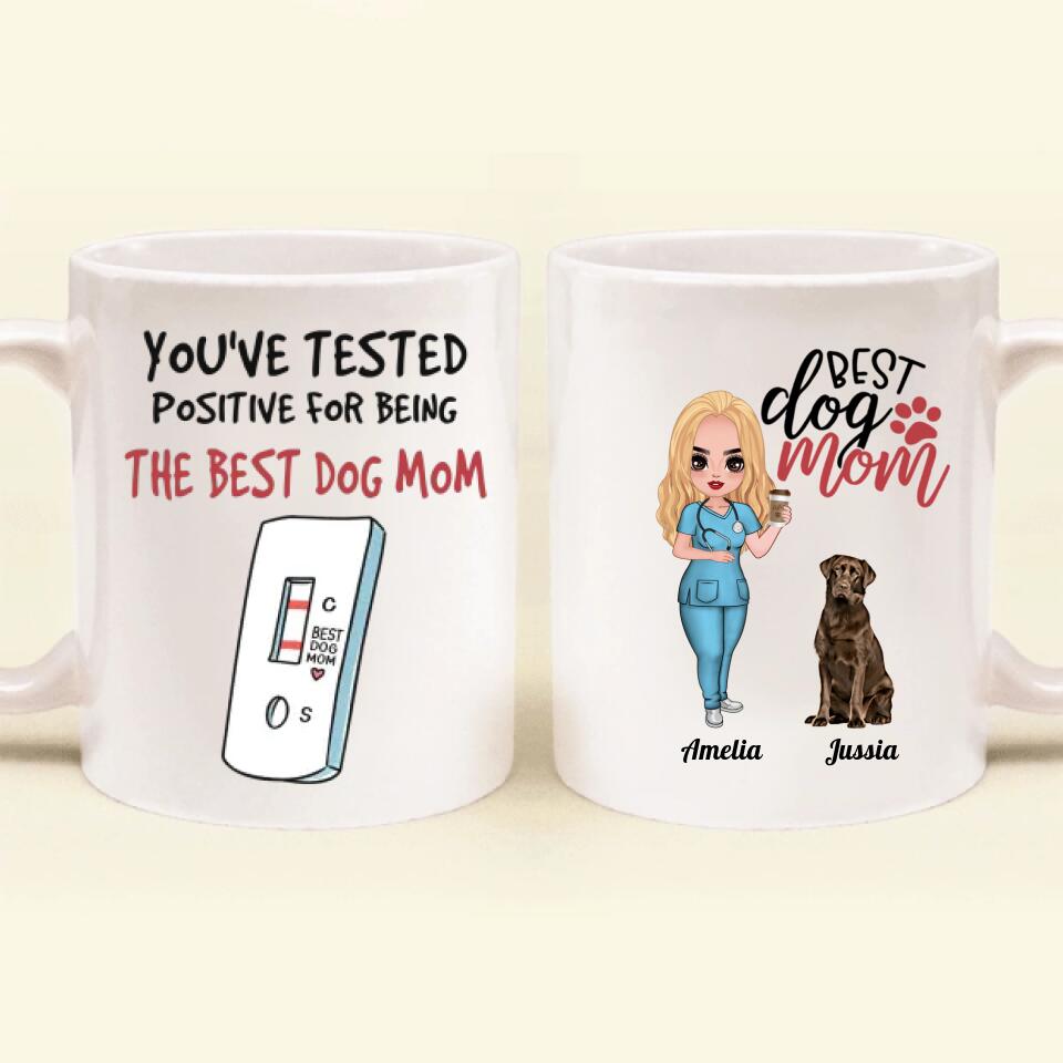 Personalized Nurse Dog Mom Mug - Up to 5 Dogs - Gift Idea For Dog Lover/Happy Mother's Day