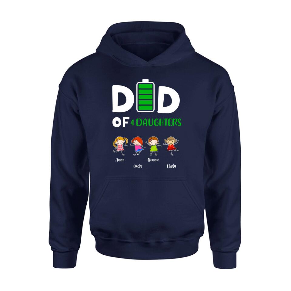 Personalized Family Shirt/Long Sleeve/Sweatshirt/Hoodie - Up to 4 Children - Gift Idea For Mother's Day