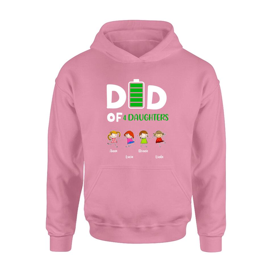 Personalized Family Shirt/Long Sleeve/Sweatshirt/Hoodie - Up to 4 Children - Gift Idea For Mother's Day