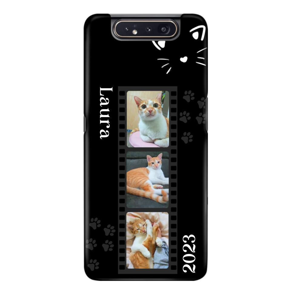 Custom Personalized Pet Photo Film iPhone/Samsung Phone Case - Gift for Cat Lovers/Birthday Gift
