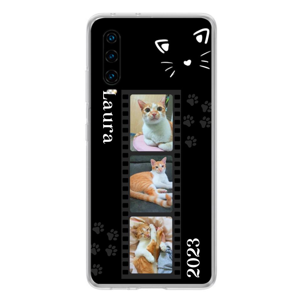 Custom Personalized Pet Photo Film Oppo/Xiaomi/Huawei Phone Case - Gift for Cat Lovers/Birthday Gift