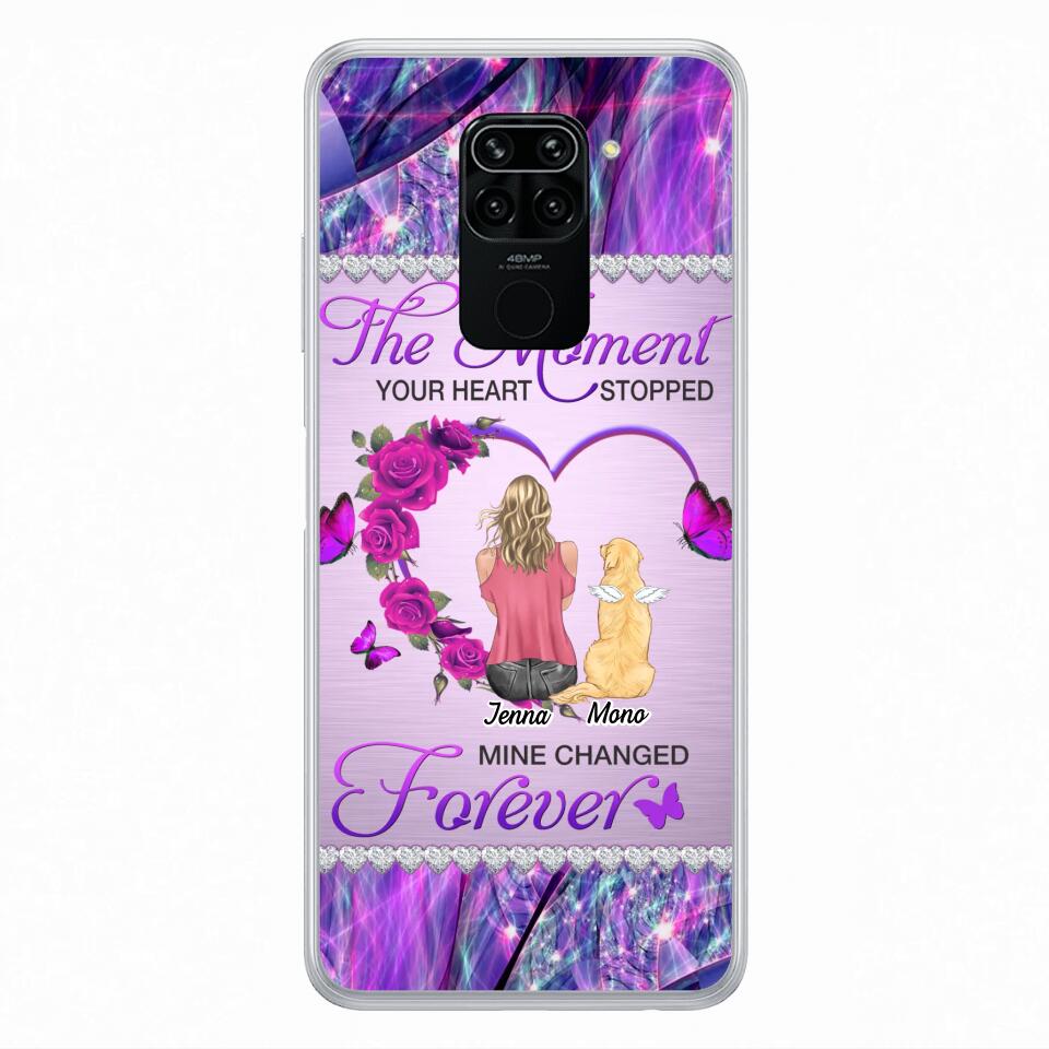 Custom Personalized Memorial Dog Mom Xiaomi/Oppo/Huawei Phone Case - Memorial/ Mother's Day Gift Idea For Dog Mom - The Moment Your Heart Stopped Mine Changed Forever