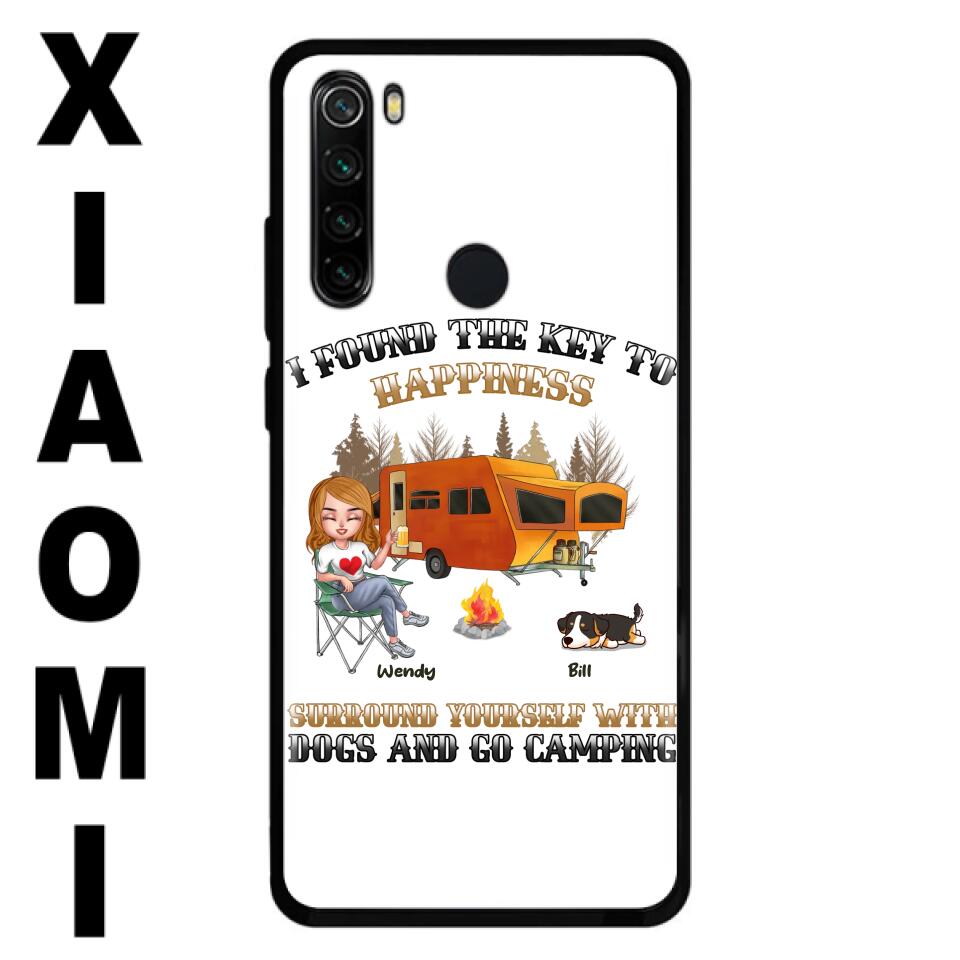 Personalized Dog Camping Queen Phone Case - Gift Idea For Camping Lovers/Friends/ Dog Mom - Up to 5 Dogs - Case For Xiaomi/Oppo/Huawei
