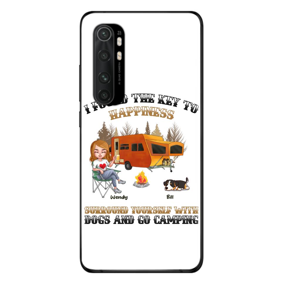 Personalized Dog Camping Queen Phone Case - Gift Idea For Camping Lovers/Friends/ Dog Mom - Up to 5 Dogs - Case For Xiaomi/Oppo/Huawei