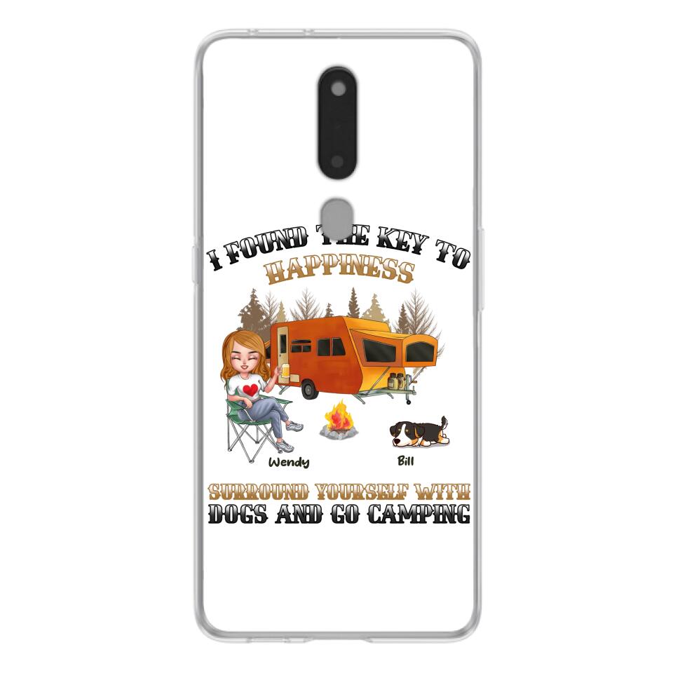 Personalized Dog Camping Queen Phone Case - Gift Idea For Camping Lovers/Friends/ Dog Mom - Up to 5 Dogs - Case For Xiaomi/Oppo/Huawei