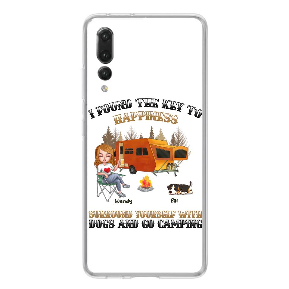 Personalized Dog Camping Queen Phone Case - Gift Idea For Camping Lovers/Friends/ Dog Mom - Up to 5 Dogs - Case For Xiaomi/Oppo/Huawei