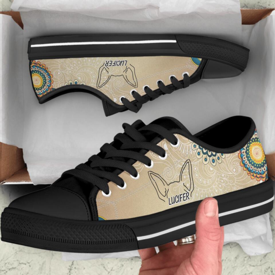 Personalized Dog Ears Sneakers - Gift Idea For Dog Lover/Mother's Day/Father's Day Gift