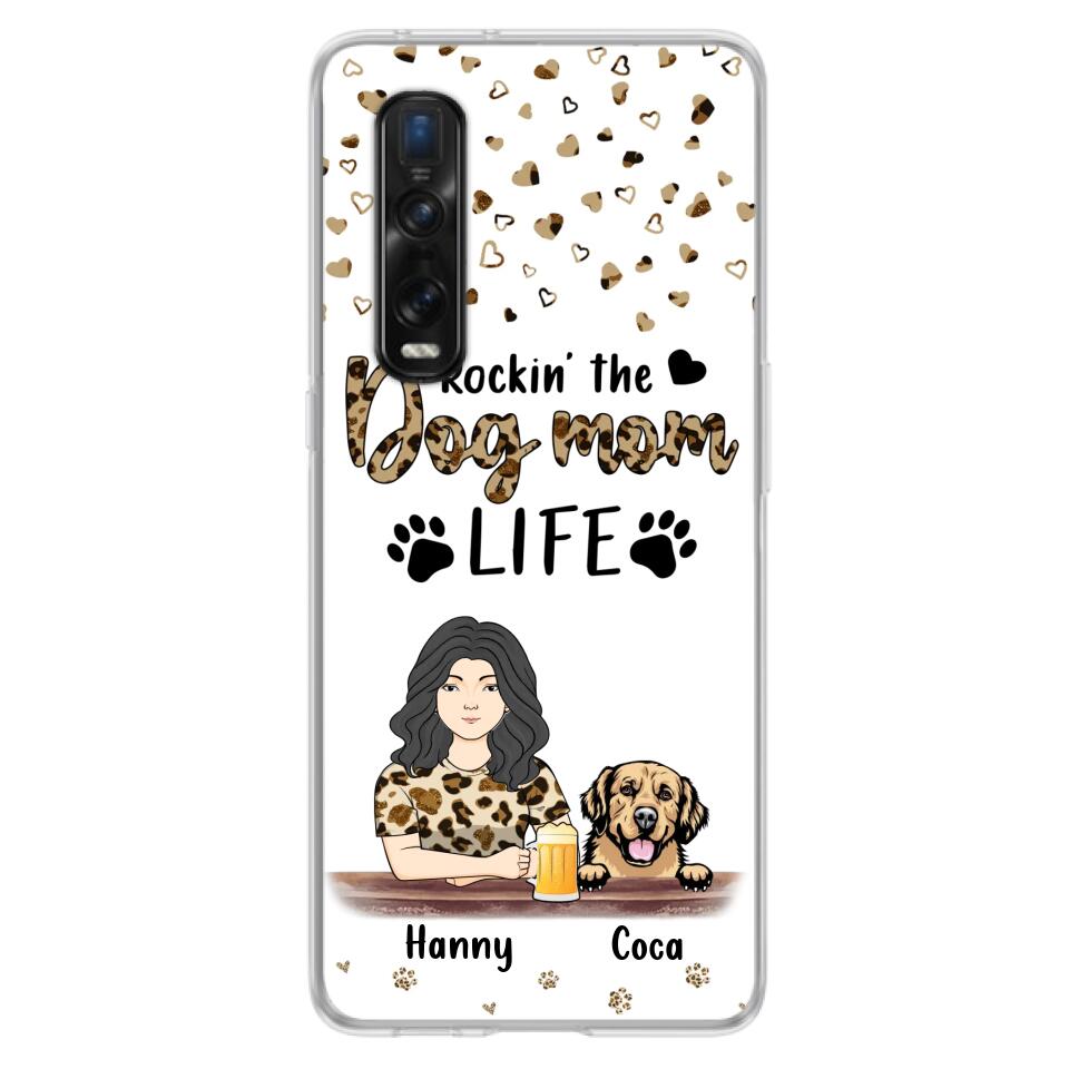 Personalized Dog Mom Phone Case - Up to 4 Dogs - Mother's Day Gift Idea For Dog Lover/Dog Mom - Rockin' The Dog Mom Life - Case For Xiaomi/Oppo And Huawei