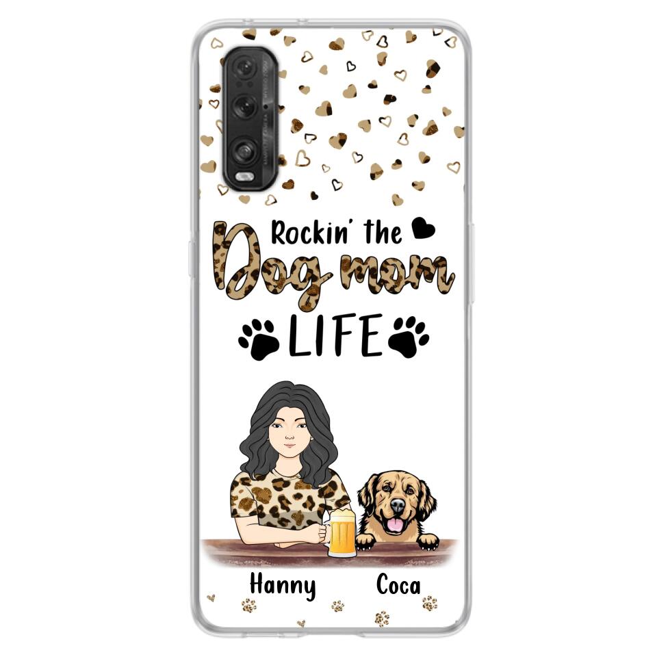 Personalized Dog Mom Phone Case - Up to 4 Dogs - Mother's Day Gift Idea For Dog Lover/Dog Mom - Rockin' The Dog Mom Life - Case For Xiaomi/Oppo And Huawei