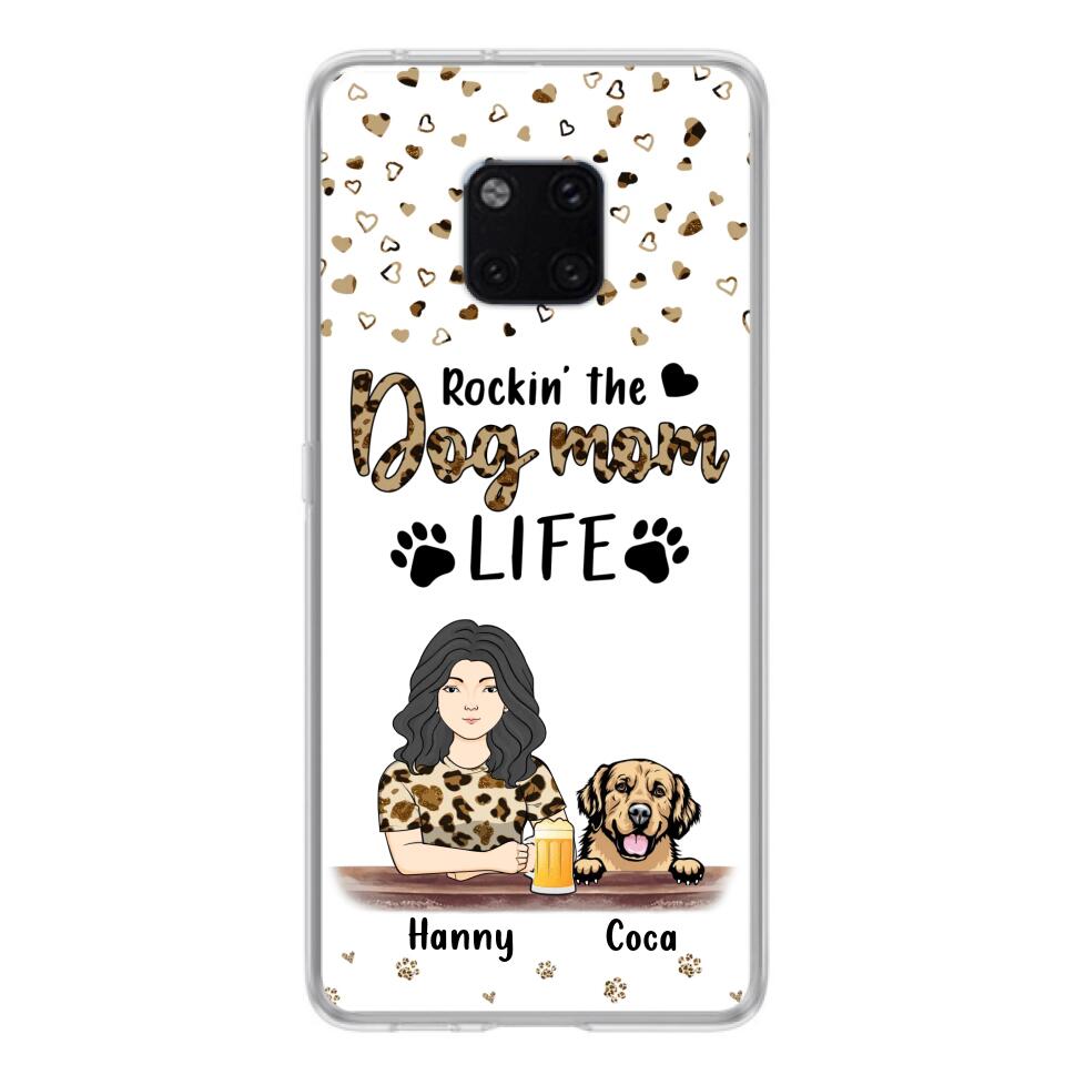 Personalized Dog Mom Phone Case - Up to 4 Dogs - Mother's Day Gift Idea For Dog Lover/Dog Mom - Rockin' The Dog Mom Life - Case For Xiaomi/Oppo And Huawei