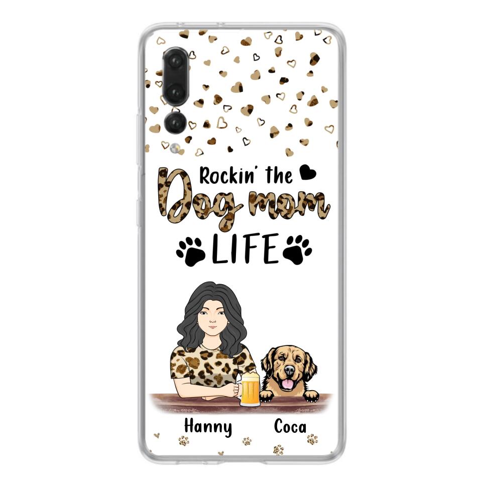 Personalized Dog Mom Phone Case - Up to 4 Dogs - Mother's Day Gift Idea For Dog Lover/Dog Mom - Rockin' The Dog Mom Life - Case For Xiaomi/Oppo And Huawei