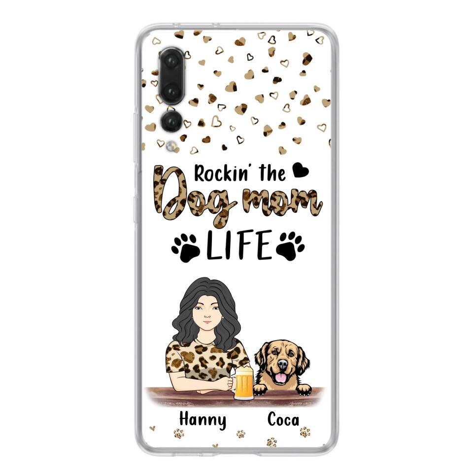 Personalized Dog Mom Phone Case - Up to 4 Dogs - Mother's Day Gift Idea For Dog Lover/Dog Mom - Rockin' The Dog Mom Life - Case For Xiaomi/Oppo And Huawei