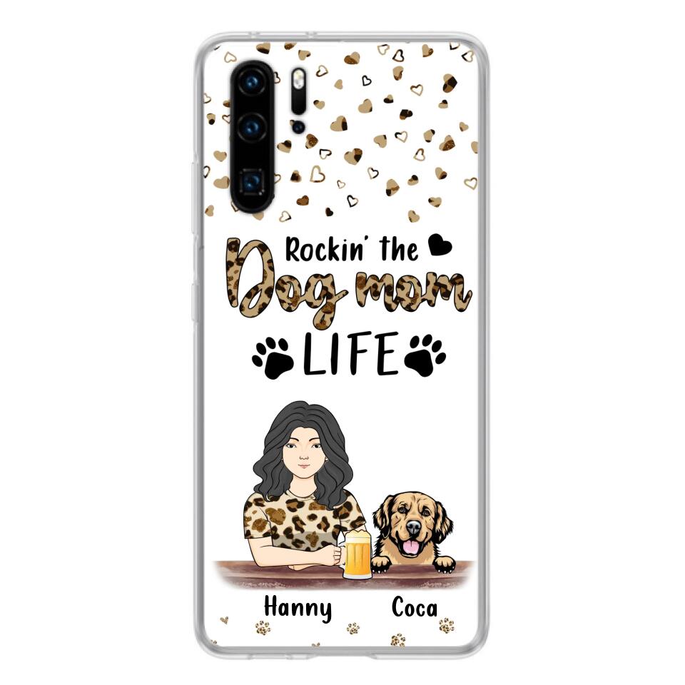 Personalized Dog Mom Phone Case - Up to 4 Dogs - Mother's Day Gift Idea For Dog Lover/Dog Mom - Rockin' The Dog Mom Life - Case For Xiaomi/Oppo And Huawei