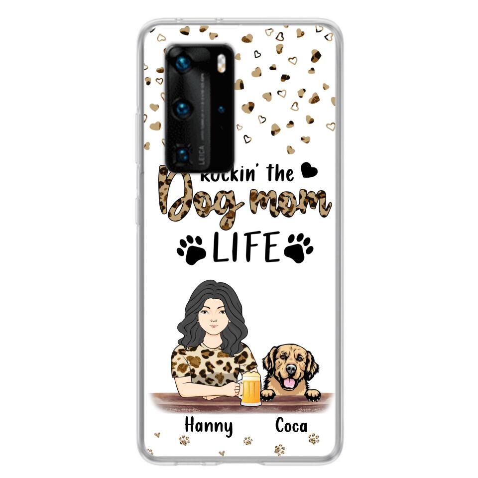 Personalized Dog Mom Phone Case - Up to 4 Dogs - Mother's Day Gift Idea For Dog Lover/Dog Mom - Rockin' The Dog Mom Life - Case For Xiaomi/Oppo And Huawei
