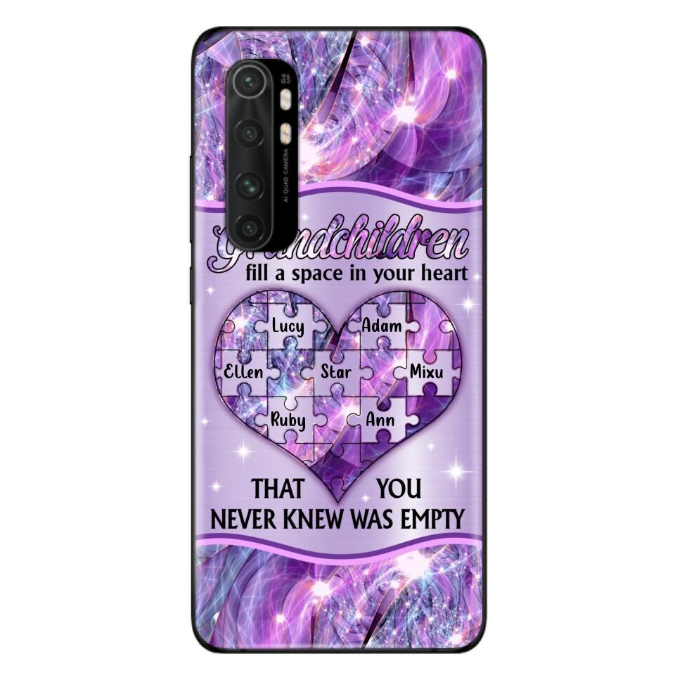 Personalized Grandchildren Phone Case - Up to 7 Kids - Mother's Day Gift Idea For Grandma - Grandchildren Fill A Space In Your Heart That You Never Knew Was Empty - Case For Xiaomi/ Oppo/ Huawei