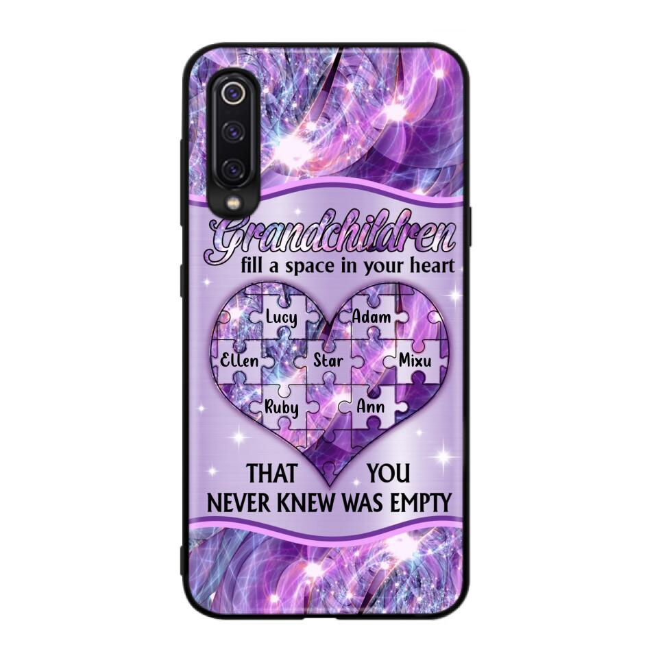 Personalized Grandchildren Phone Case - Up to 7 Kids - Mother's Day Gift Idea For Grandma - Grandchildren Fill A Space In Your Heart That You Never Knew Was Empty - Case For Xiaomi/ Oppo/ Huawei