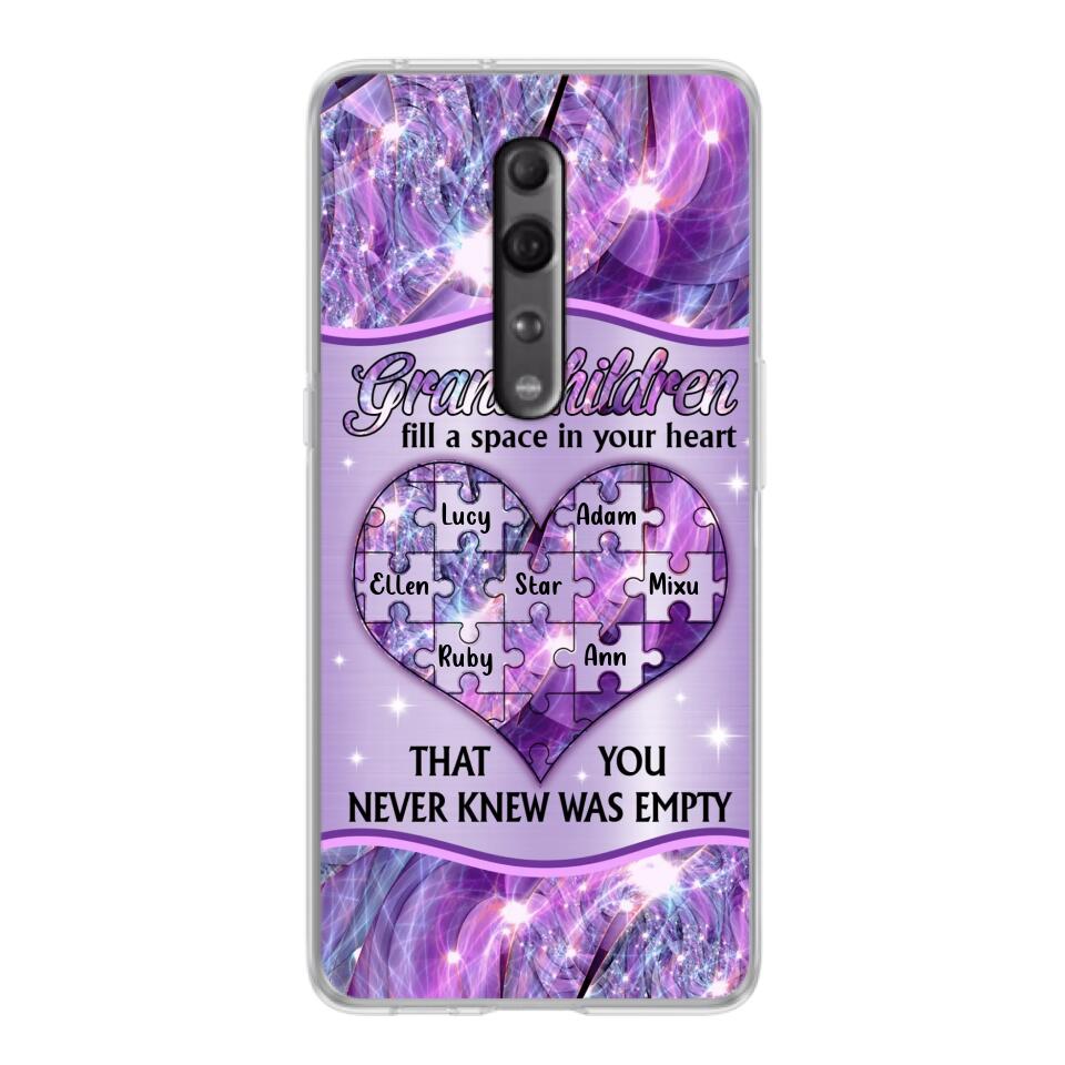 Personalized Grandchildren Phone Case - Up to 7 Kids - Mother's Day Gift Idea For Grandma - Grandchildren Fill A Space In Your Heart That You Never Knew Was Empty - Case For Xiaomi/ Oppo/ Huawei