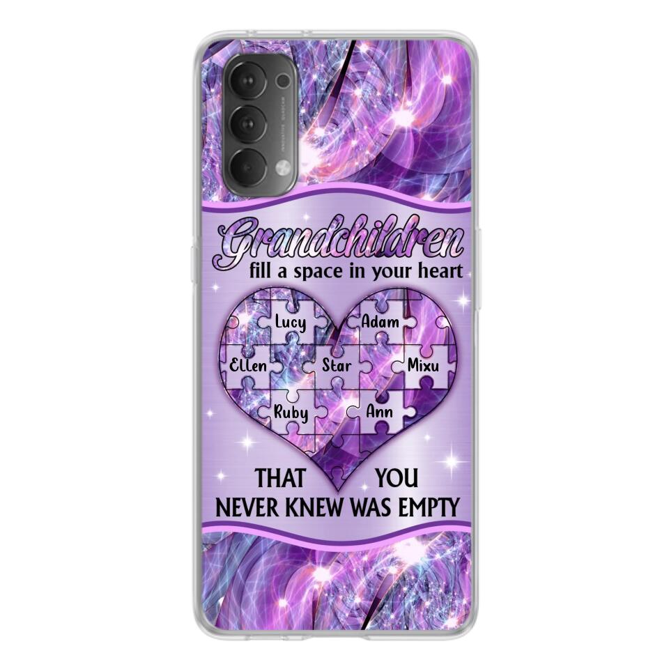 Personalized Grandchildren Phone Case - Up to 7 Kids - Mother's Day Gift Idea For Grandma - Grandchildren Fill A Space In Your Heart That You Never Knew Was Empty - Case For Xiaomi/ Oppo/ Huawei