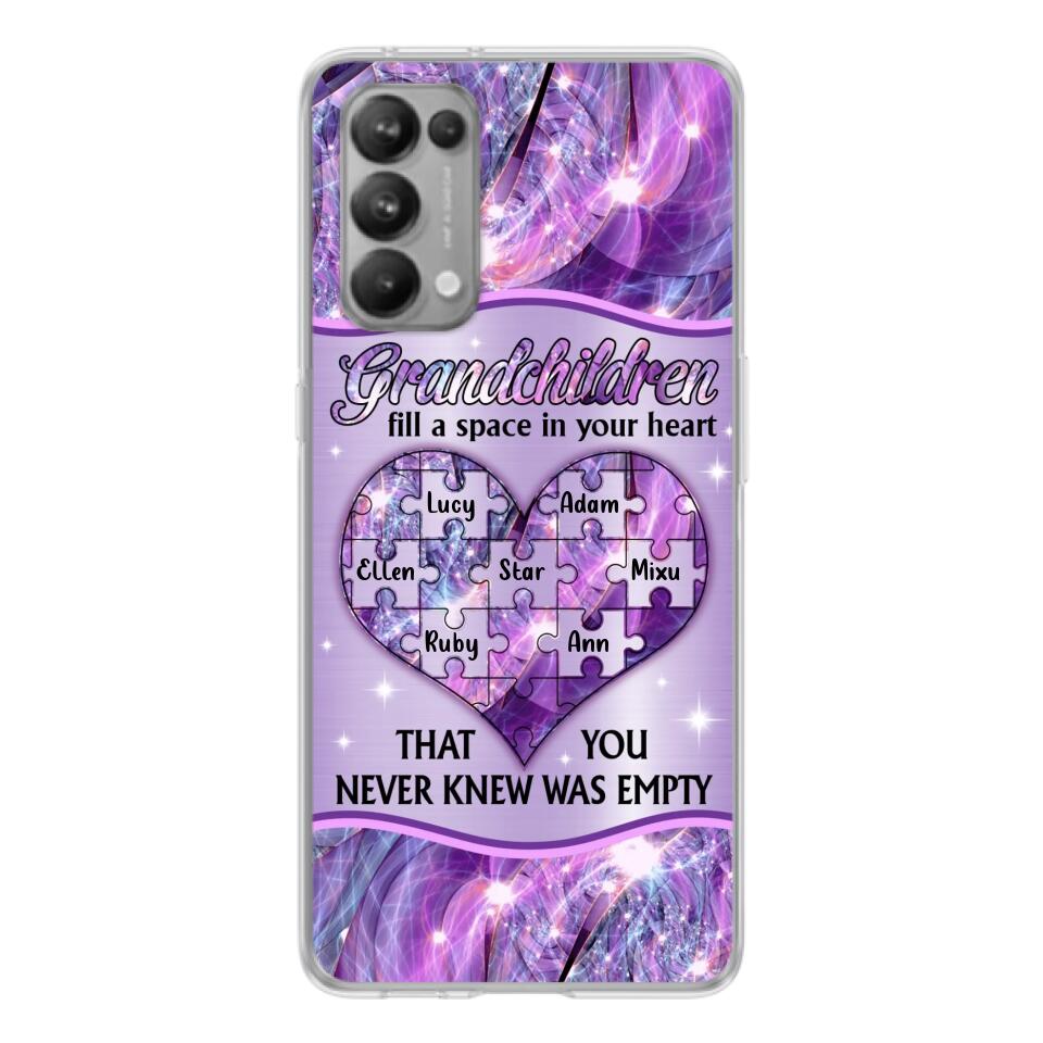 Personalized Grandchildren Phone Case - Up to 7 Kids - Mother's Day Gift Idea For Grandma - Grandchildren Fill A Space In Your Heart That You Never Knew Was Empty - Case For Xiaomi/ Oppo/ Huawei