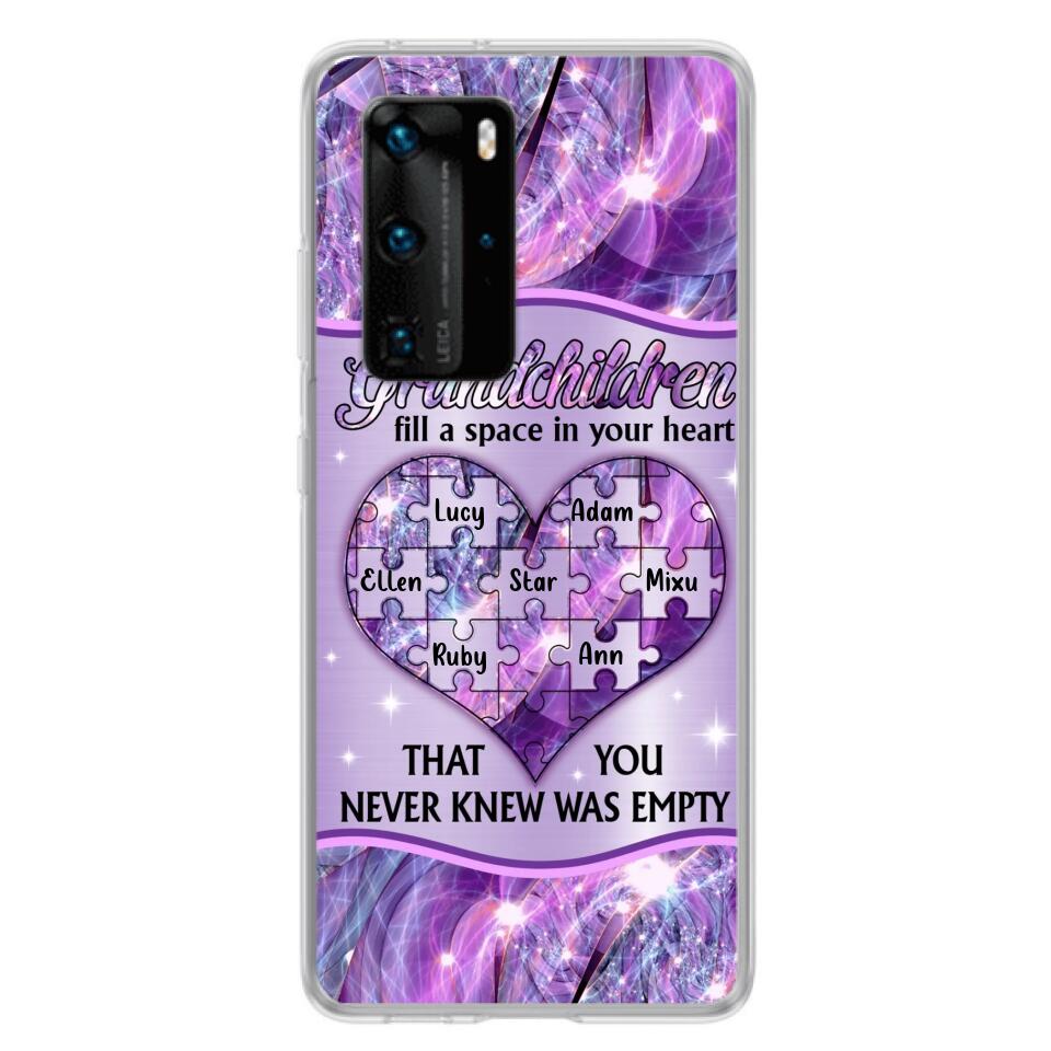 Personalized Grandchildren Phone Case - Up to 7 Kids - Mother's Day Gift Idea For Grandma - Grandchildren Fill A Space In Your Heart That You Never Knew Was Empty - Case For Xiaomi/ Oppo/ Huawei