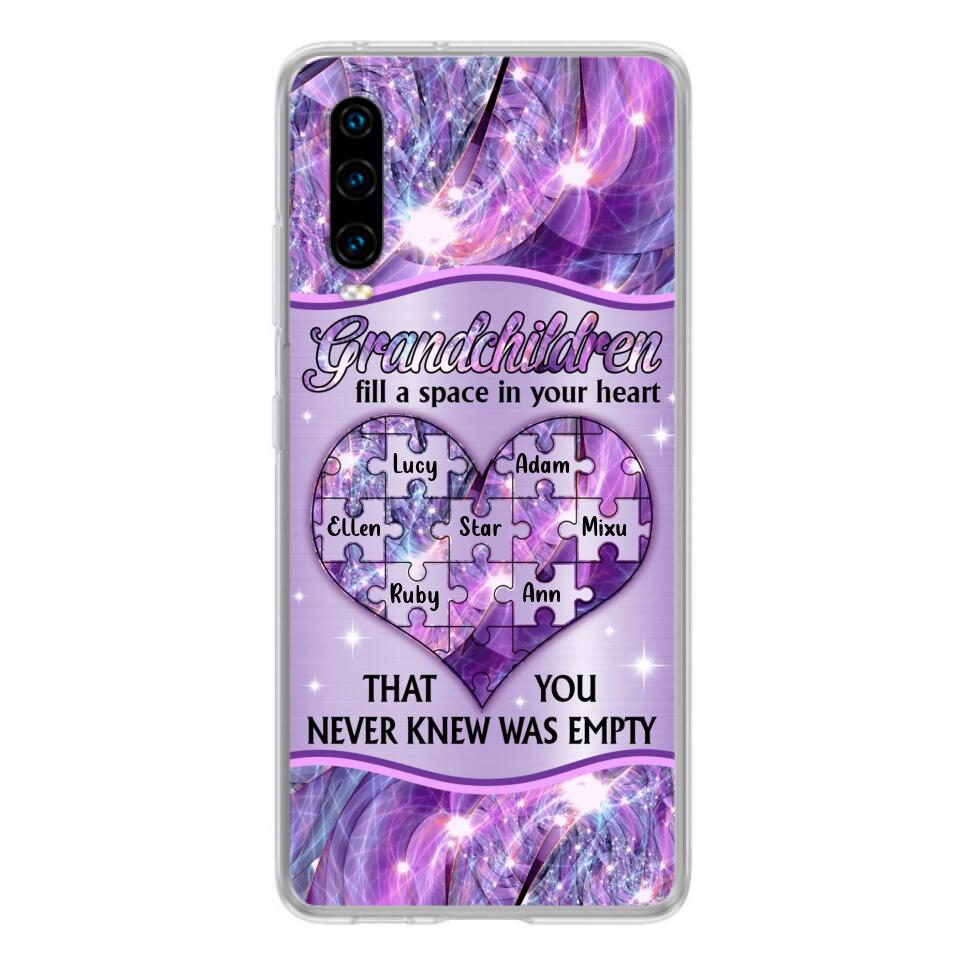 Personalized Grandchildren Phone Case - Up to 7 Kids - Mother's Day Gift Idea For Grandma - Grandchildren Fill A Space In Your Heart That You Never Knew Was Empty - Case For Xiaomi/ Oppo/ Huawei