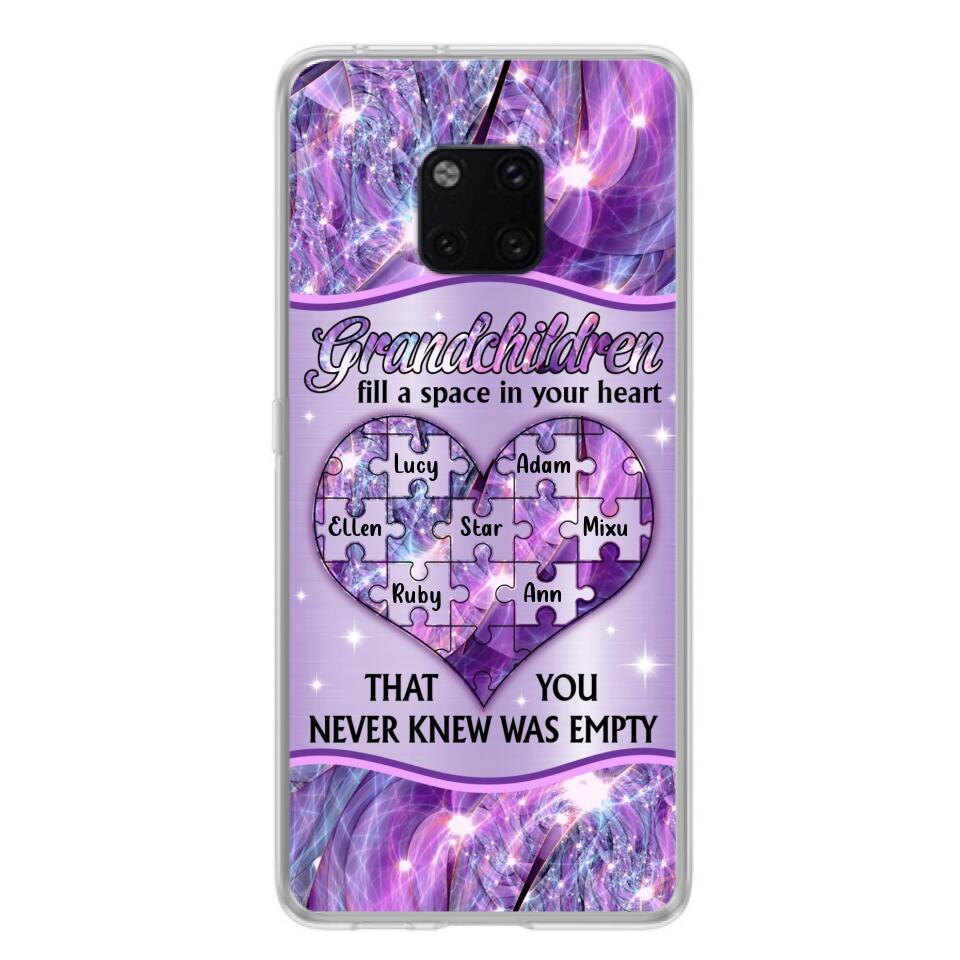 Personalized Grandchildren Phone Case - Up to 7 Kids - Mother's Day Gift Idea For Grandma - Grandchildren Fill A Space In Your Heart That You Never Knew Was Empty - Case For Xiaomi/ Oppo/ Huawei