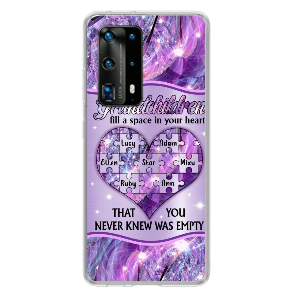 Personalized Grandchildren Phone Case - Up to 7 Kids - Mother's Day Gift Idea For Grandma - Grandchildren Fill A Space In Your Heart That You Never Knew Was Empty - Case For Xiaomi/ Oppo/ Huawei