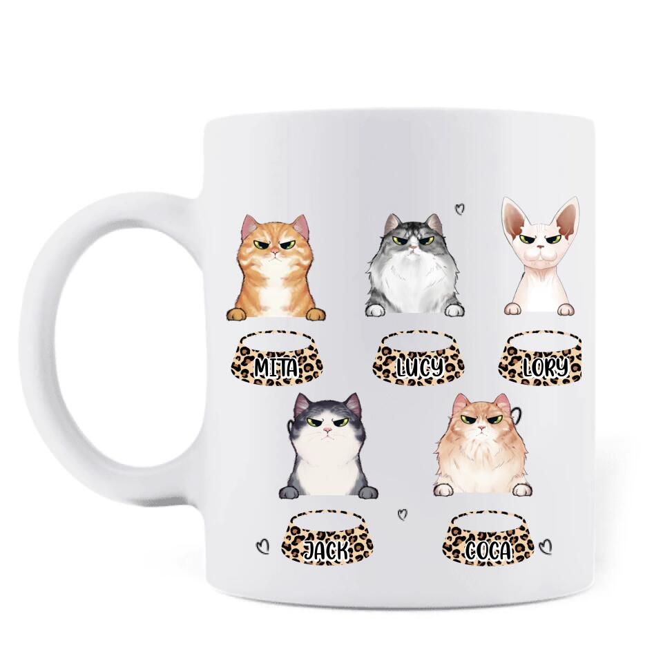 Personalized Cats  Mug - Up to 5 Cats - Gift Idea For Cat Lovers - Happy Mewthers Day
