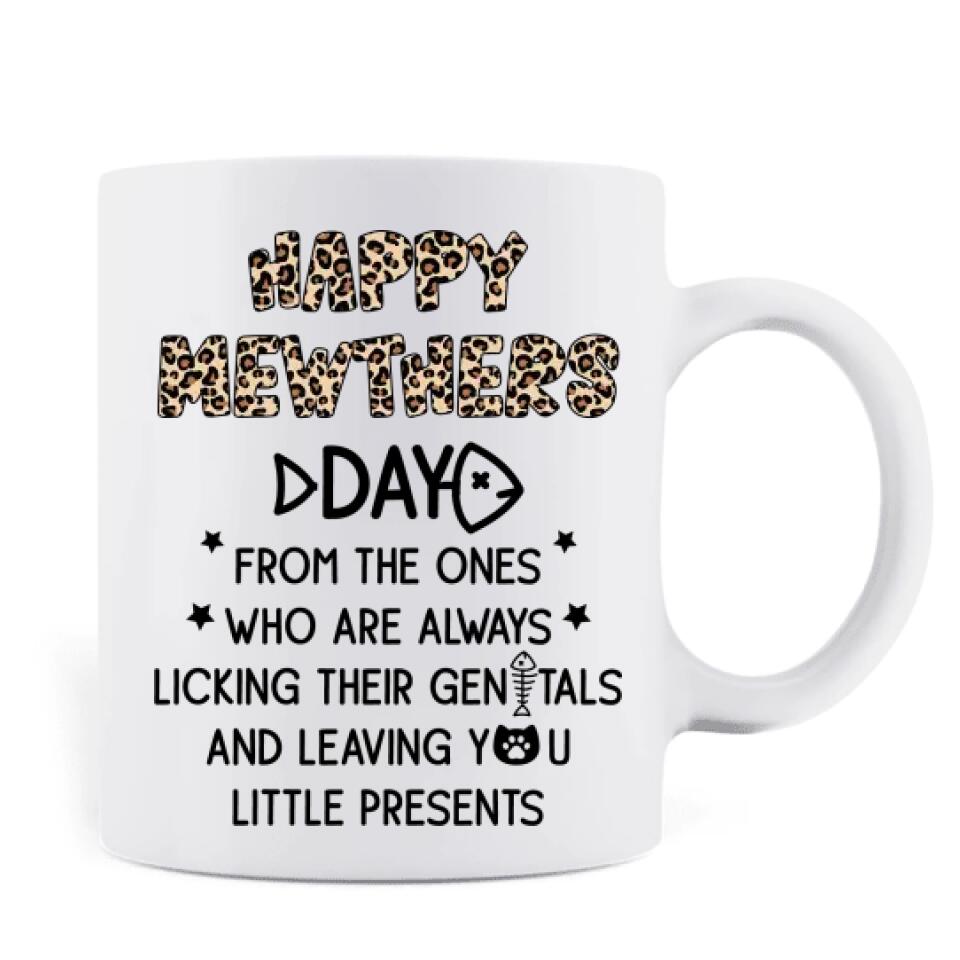 Personalized Cats  Mug - Up to 5 Cats - Gift Idea For Cat Lovers - Happy Mewthers Day