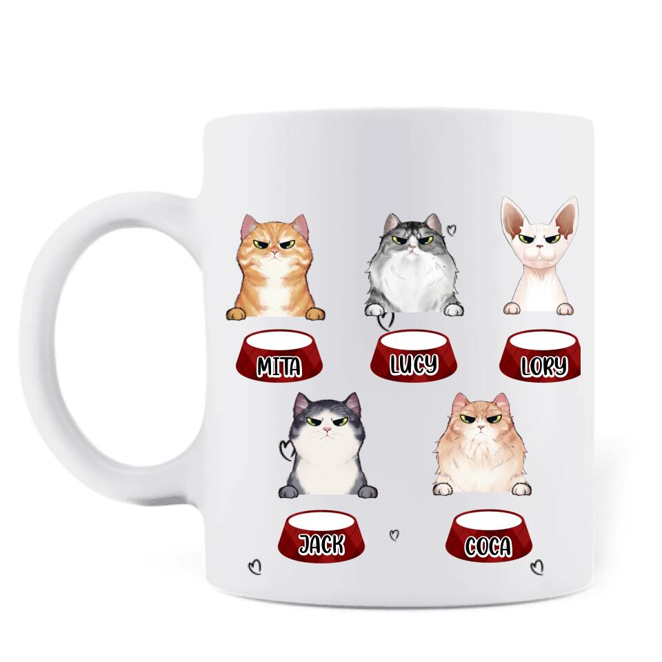 Personalized Cats  Mug - Up to 5 Cats - Best Gift Idea For Cat Lovers - Happy Mewthers Day