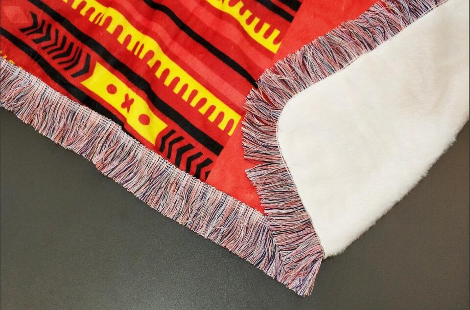 Personalized Grandma Fringe Blanket - Up to 10 Children - Mother's Day Gift Idea for Grandma - To Our Grandma Pretend This Is A Big Warm Hug From All Of Us