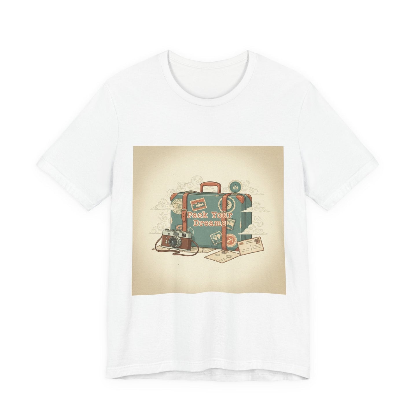 Retro Travel Postcard Tee | passport stamp, wanderlust design