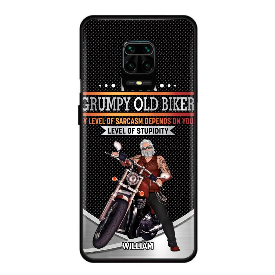 Custom Personalized Old Biker Phone Case - Father's Day Gift Idea for Biker - I'm A Grumpy Old Biker - Case for Xiaomi/Huawei/Oppo