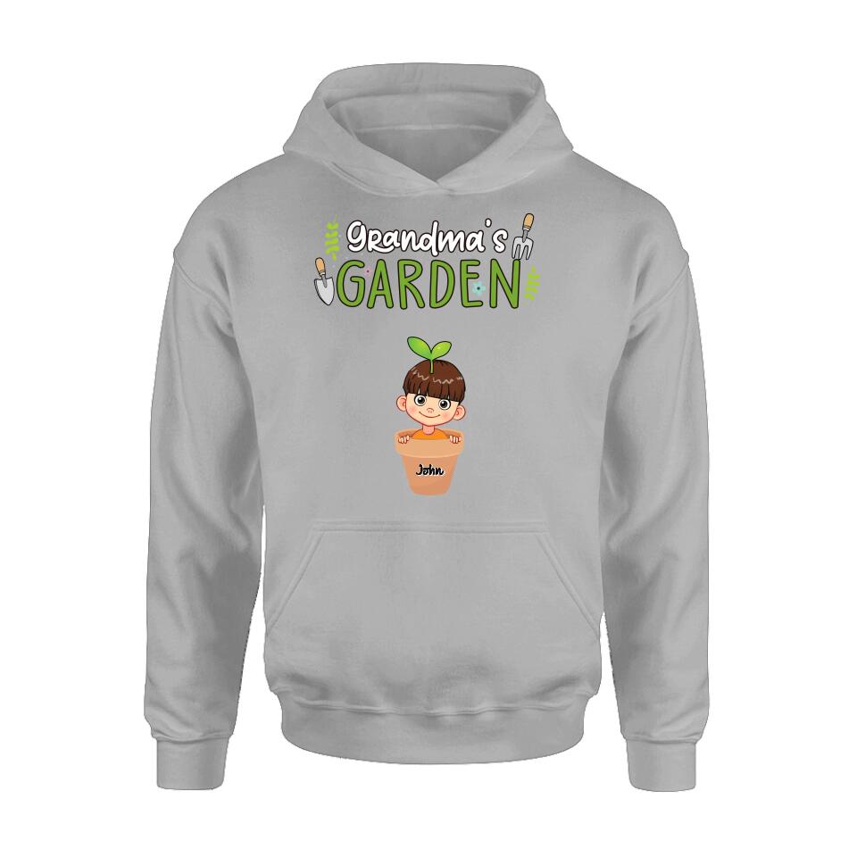Personalized Grandma's Garden T-Shirt/Long Sleeve/Sweatshirt/Hoodie - Gift Idea For Grandma/Mother's Day Gift - Up to 10 Kids