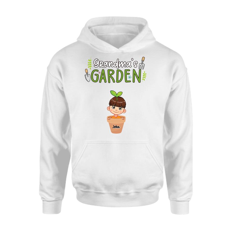 Personalized Grandma's Garden T-Shirt/Long Sleeve/Sweatshirt/Hoodie - Gift Idea For Grandma/Mother's Day Gift - Up to 10 Kids