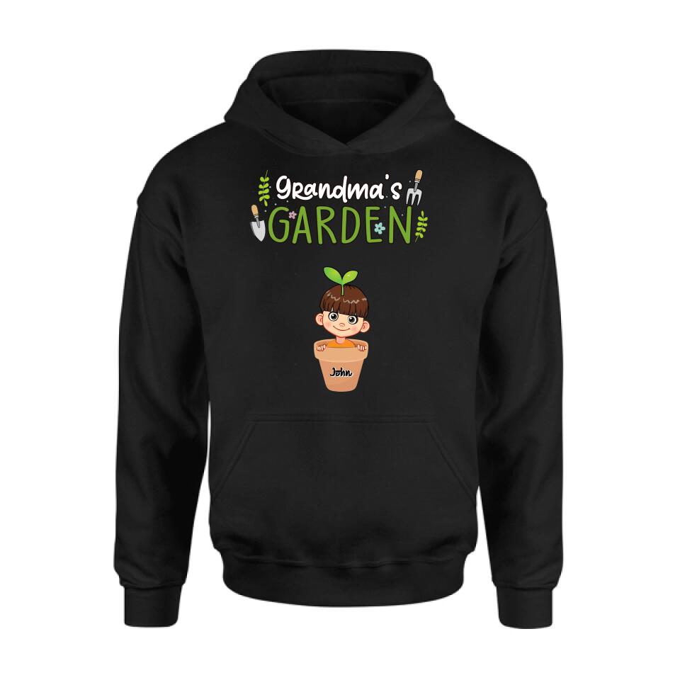 Personalized Grandma's Garden T-Shirt/Long Sleeve/Sweatshirt/Hoodie - Gift Idea For Grandma/Mother's Day Gift - Up to 10 Kids
