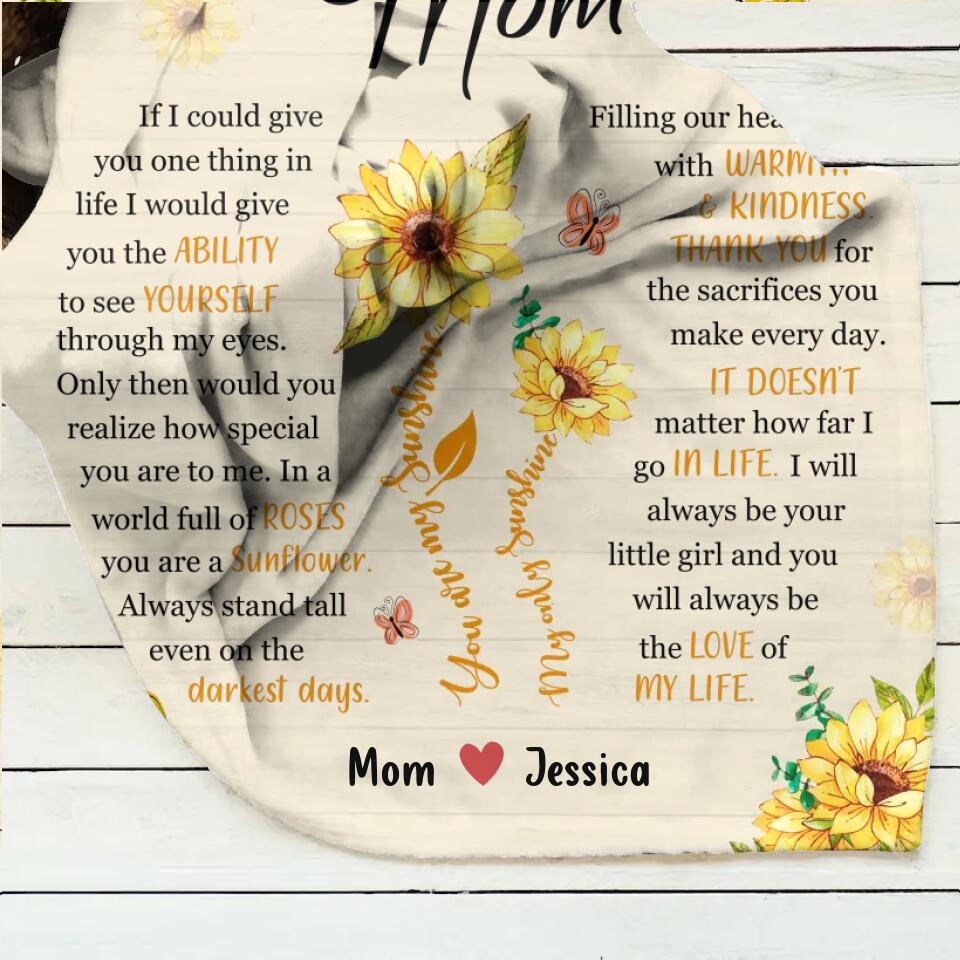Personalized To My Mom Quilt/Fleece Throw Blanket - Gift Idea For Mother's Day - You Will Always Be The Love Of My Life