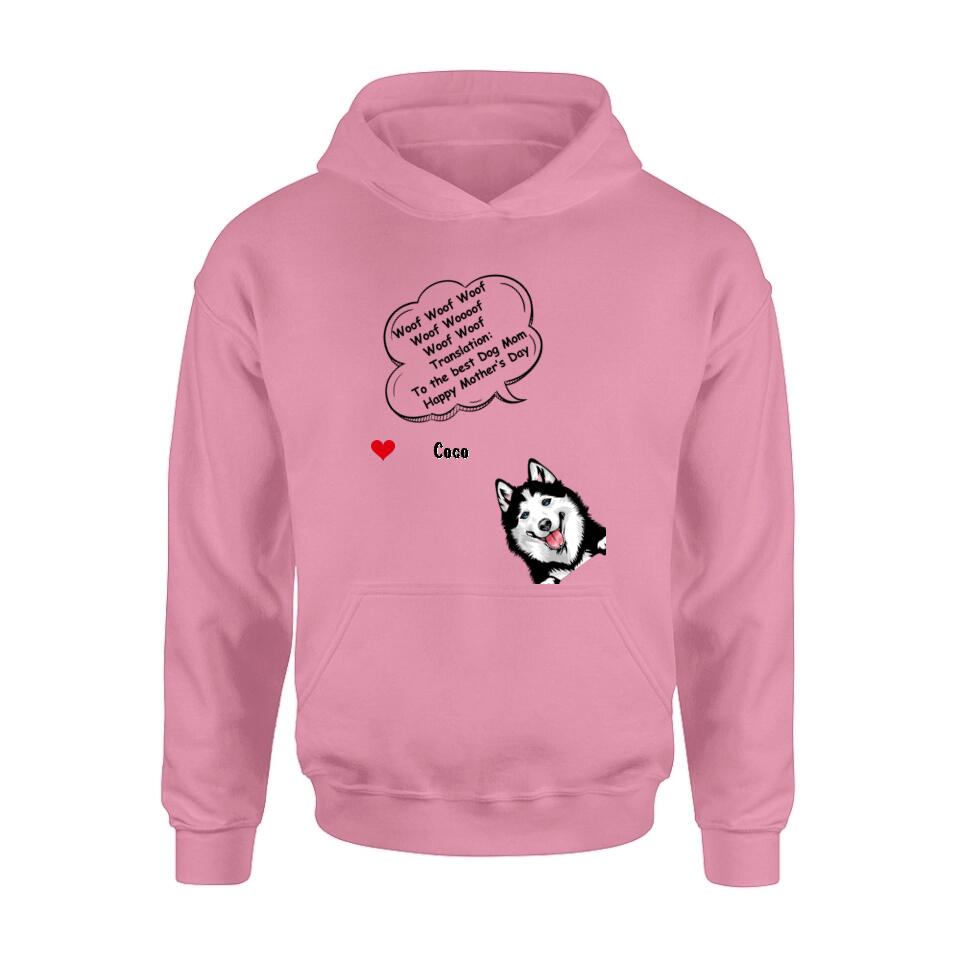 Personalized Dog Shirt/Hoodie/Long sleeve/Sweatshirt - Gift Idea For Father's Day/Mother's Day/Dog Lovers - Up to 6 Dogs - To The Best Dog Mom Happy Mother's Day